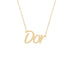 Gold Name Necklace - Dor
